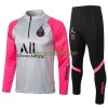 Paris Saint-Germain Sweatshirts Anzüge Suit Quarter-zip 2021-22 Hellgraue Rosa Für Herren